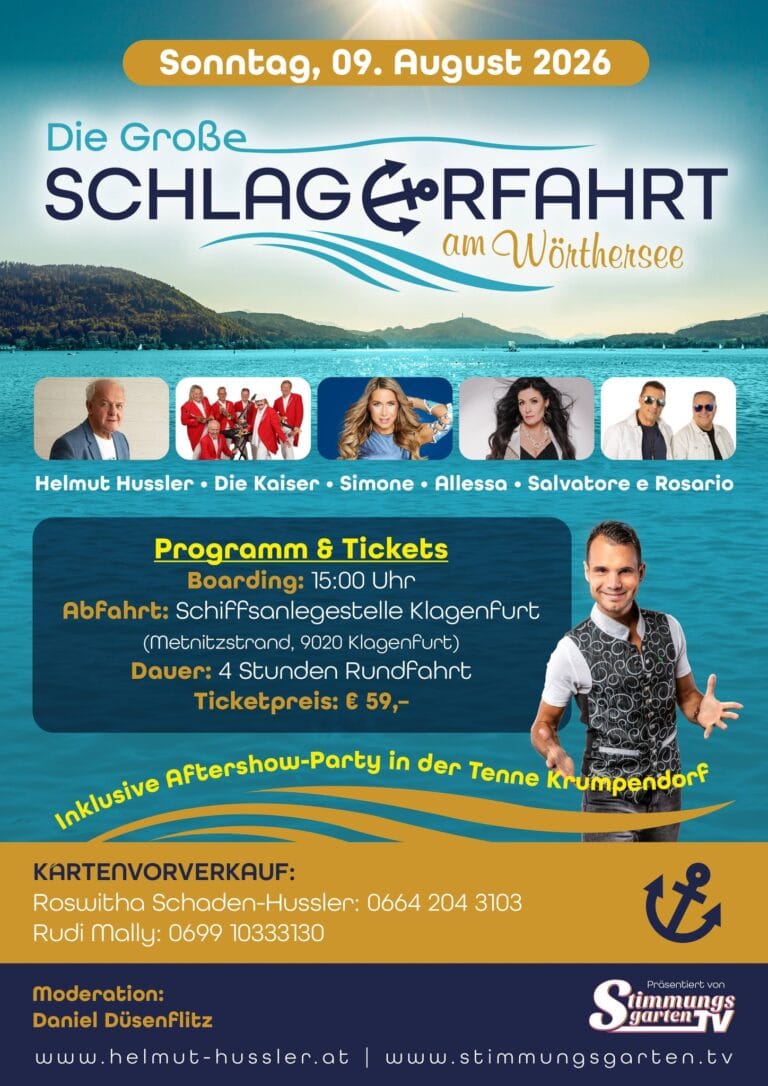„VM1 unterwegs“ bei der Schlagerfahrt am Wörthersee