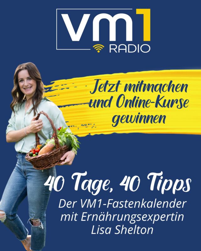 40 Tage - 40 Tipps. Der Fastenkalender auf Radio VM1. Täglich ab 10 und 17 Uhr gibt's praktische Tipps von Ernährungsexpertin Lisa Shelton.

Und wir verlosen ➡️ 2 ihrer Onlinekurse "Zuckerfrei in 4 Wochen". Kommentiert unter diesem Beitrag "Zuckerfrei" - dann entscheidet das Glückslos! 👏

@kochmitherz_lisa