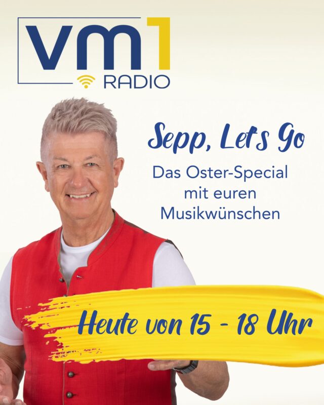 Unser lieber Sepp Mattlschweiger steht schon in den Startlöchern! 👏 Ab 15 Uhr begleitet er euch in einer Sondersendung von "Sepp, Let's Go" durch den Ostermontag. ➡ Unter 013 666 77777 könnt ihr eure Musikwünsche durchschicken und Sepp kümmert sich um eure Feiertags-Hits! 🎶

@sepp_mattlschweiger