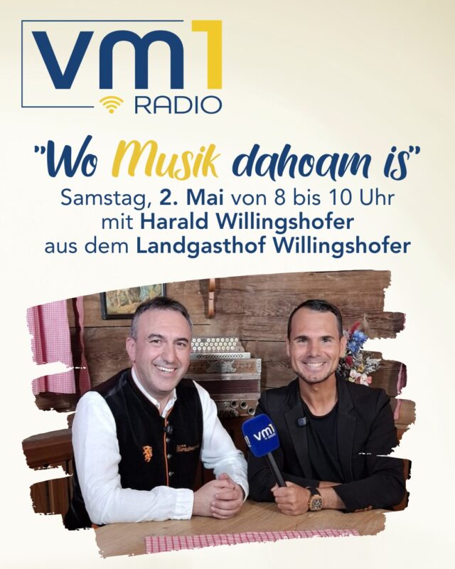 Morgen ist es soweit - der Auftakt zur neuen Sendereihe mit Daniel Düsenflitz steht an! 👏 Von 8-10 Uhr begleitet er euch durch den Samstag-Morgen, diesmal mit Harald Willingshofer von "Die Hafendorfer". 🎶 Gesendet wird aus dem Landgasthof Willingshofer in Gasen. ➡ Seid dabei und freut euch über tolle Gespräche und viel Musik!

@danielduesenflitz_official @landgasthofwillingshofer