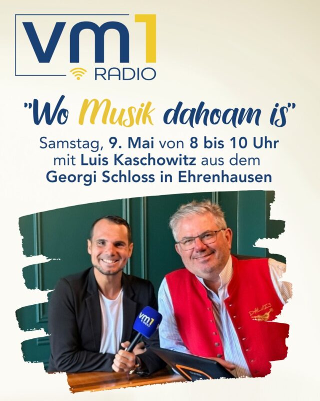"Wo Musik dahoam is" geht in die zweite Runde! 👏 Daniel Düsenflitz Müller begleitet euch ab 8 Uhr durch den Samstag-Morgen. ➡  Mit "Da Luis" Luis Kaschowitz spricht er über das "dahoam" sein und sorgt mit gemeinsam ausgewählter Musik für gute Unterhaltung! 🎶 Samstag ab 8 Uhr aus dem Georgi Schloss in Ehrenhausen! Seid dabei!

@daluiskaschowitz @danielduesenflitz_official @georgi_schloss