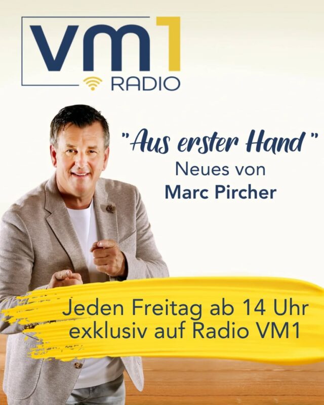 Es gibt wieder etwas Neues für euch! Gemeinsam mit Marc Pircher starten wir heute ab 14 Uhr in die neue Sendereihe "Aus erster Hand - Neues von Marc Pircher" 👏 Worum geht's heute? ➡ Marc Pircher erzählt, wie es zustande kam, dass er statt Bruce Springsteen bei der Fußball-WM am 22.6. in Dallas beim Spiel Österreich gegen Argentinien auftreten wird. Seid dabei! 😀

@marc_pircher