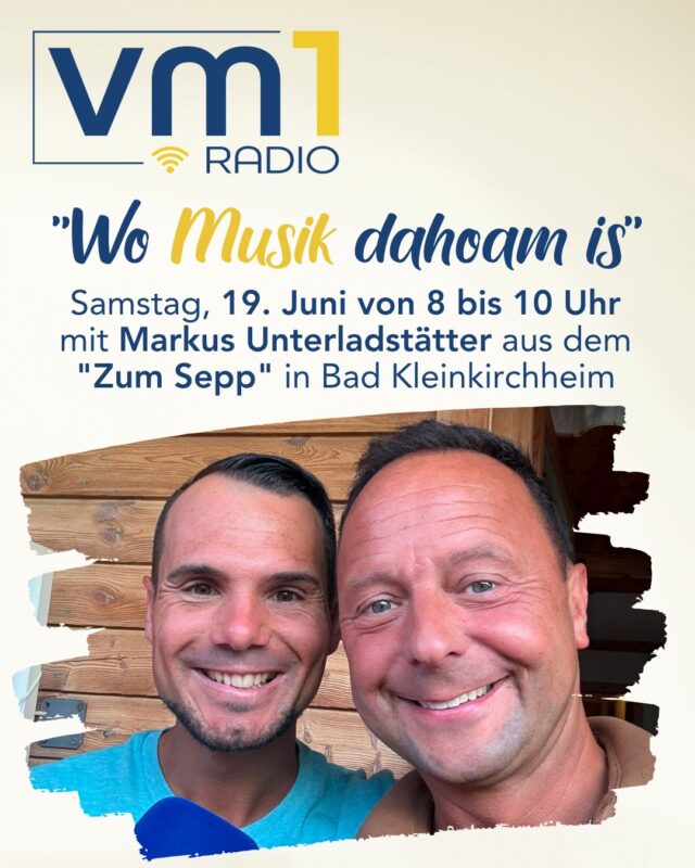 Pünktlich zum Wenn die Musi spielt Sommer Open Air lädt Daniel Düsenflitz Müller morgen ab 8 Uhr Daniel Unterladstätter von "Die jungen Zillertaler" zum gemeinsamen Frühstück beim "Zum Sepp" in Bad Kleinkirchheim. ➡ Uns erwarten zwei Stunden voller ehrlicher Gespräche und bester Musik bei "Wo Musik dahoam is" auf Radio VM1. Seid dabei! 👏

@danielduesenflitz_official @_die_jungen_zillertaler___ @zumseppbkk