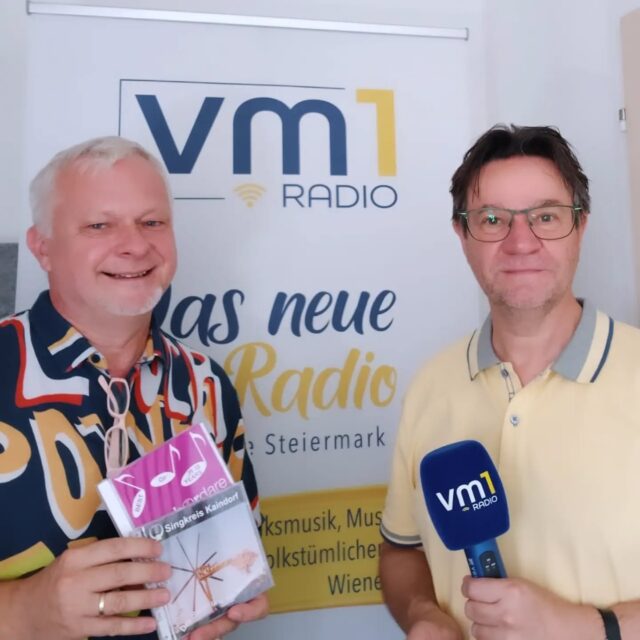 Um 18 Uhr startet Karli Lenz in den Sonntag-Abend - mit einem Portrait und einer CD-Vorstellung: ConCHORdare - der Singkreis Kaindorf an der Sulm! Zu Gast ist Obmann Armin Robier 💿🎼☺️