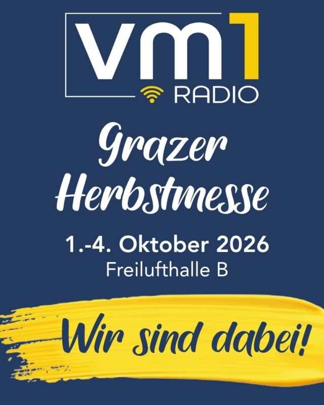 Graz, wir sind schon angekommen! 👋🏻 Morgen Donnerstag geht's los mit Radio VM1 auf der Grazer Herbstmesse. ➡️ Kommt uns besuchen, wir freuen uns auf euch! 💙